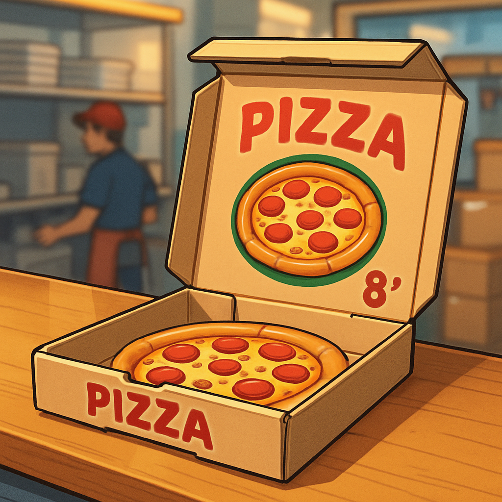 “กล่องใส่พิซซ่ากล่องPizzaกล่องพิซซ่า8นิ้ว”